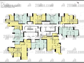 LP6 1座 15-23楼 平面图