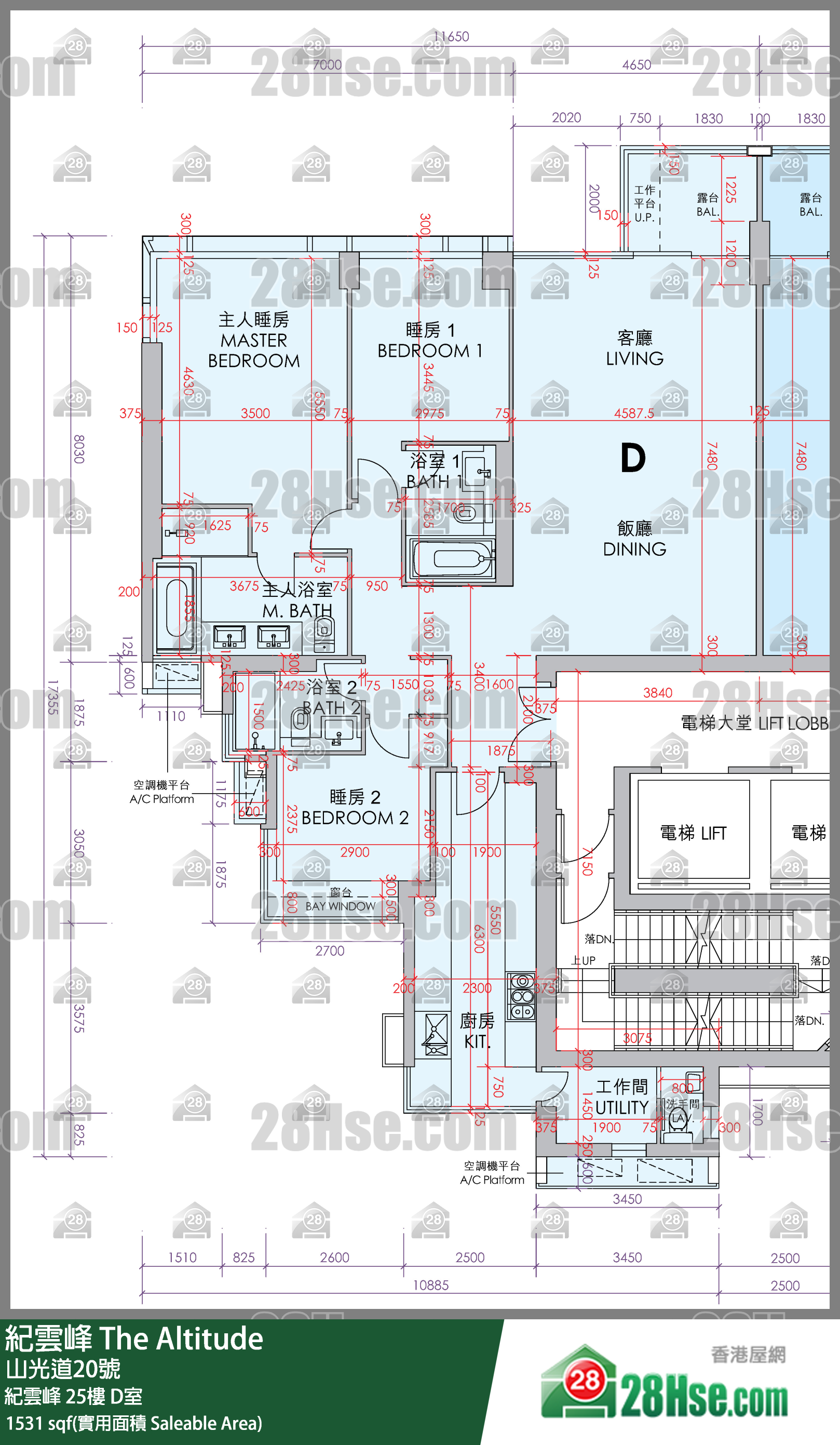 纪云峰 纪云峰 25楼 D室 平面图