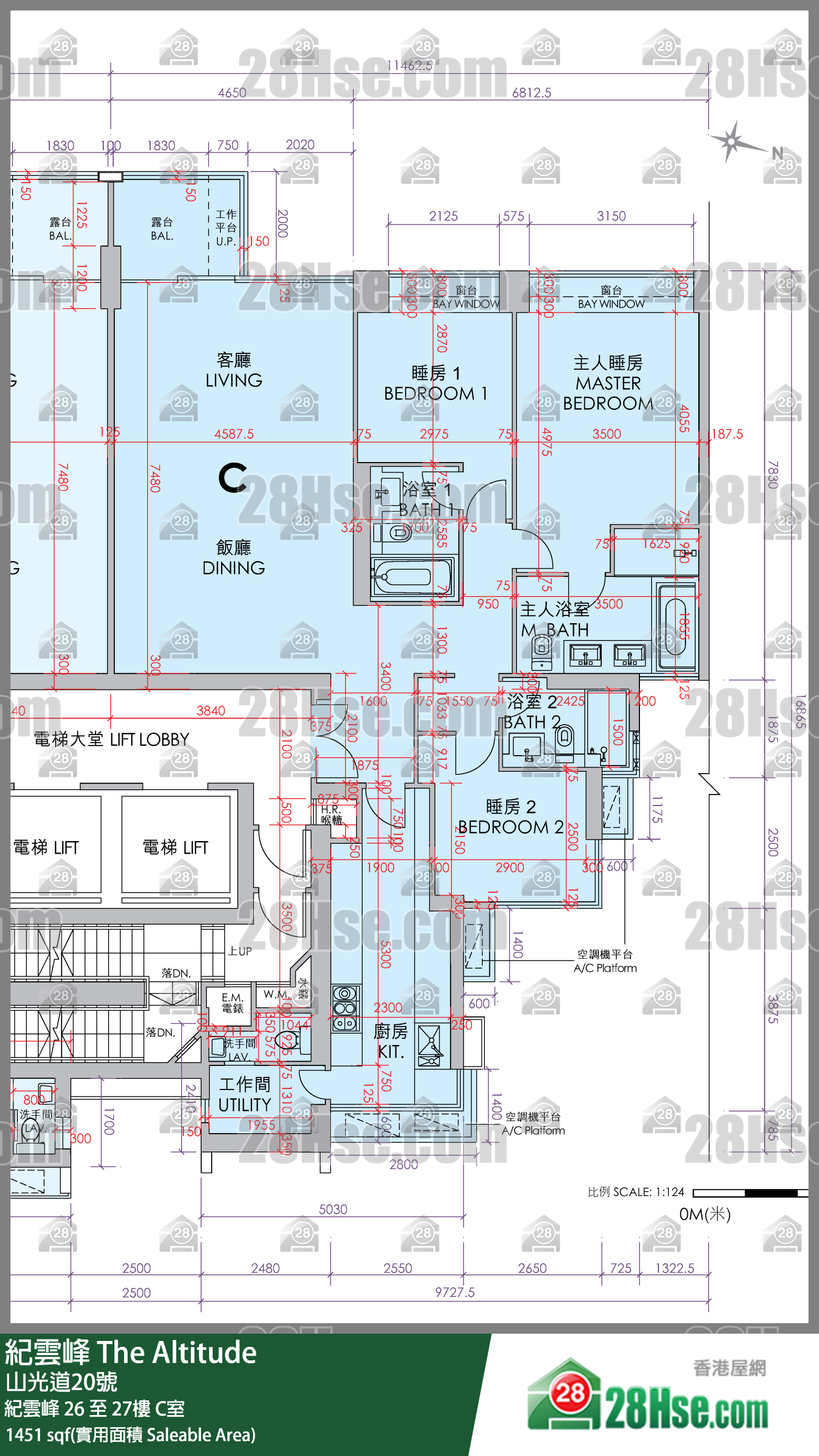 纪云峰 纪云峰27楼 C室 平面图