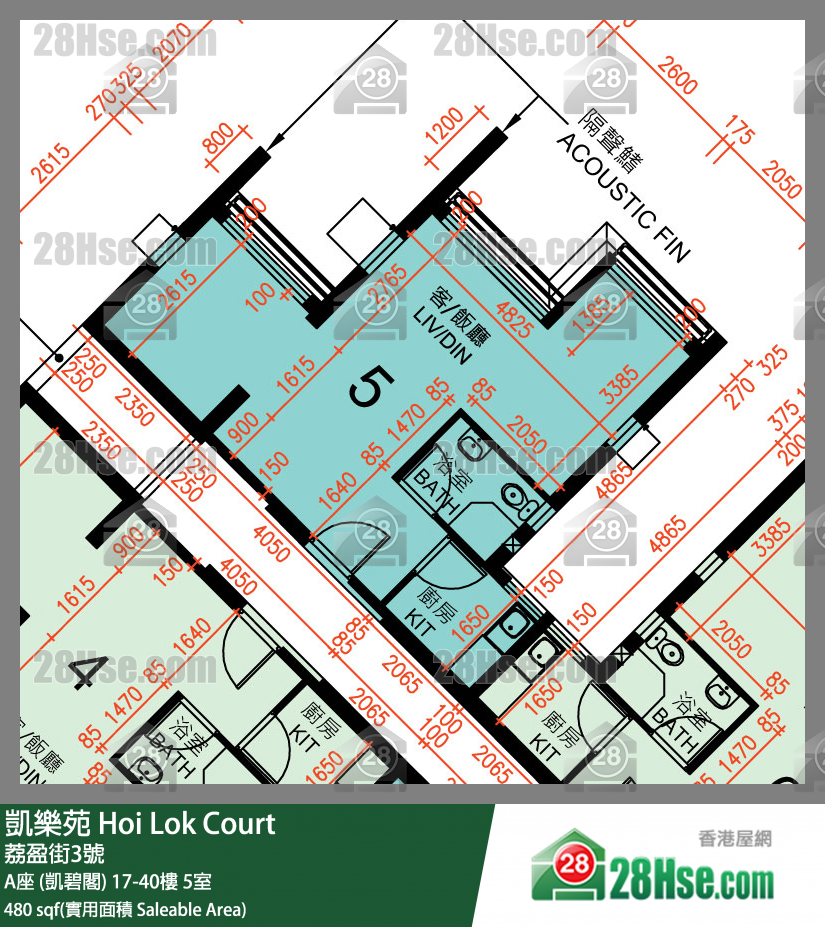 Hoi Lok Court, Flat 5, 37/F, Block A FloorPlan