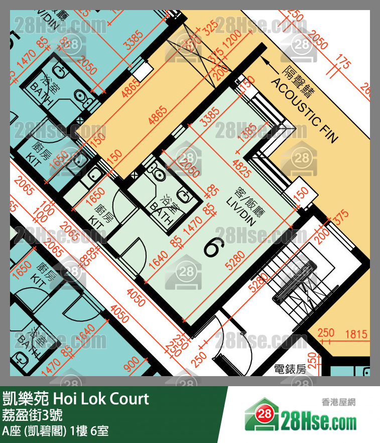 Hoi Lok Court, Flat 6, 1/F, Block A FloorPlan