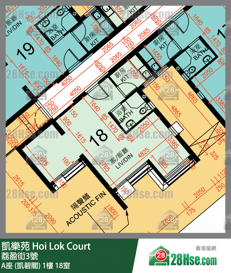 Hoi Lok Court, Flat 18, 1/F, Block A FloorPlan