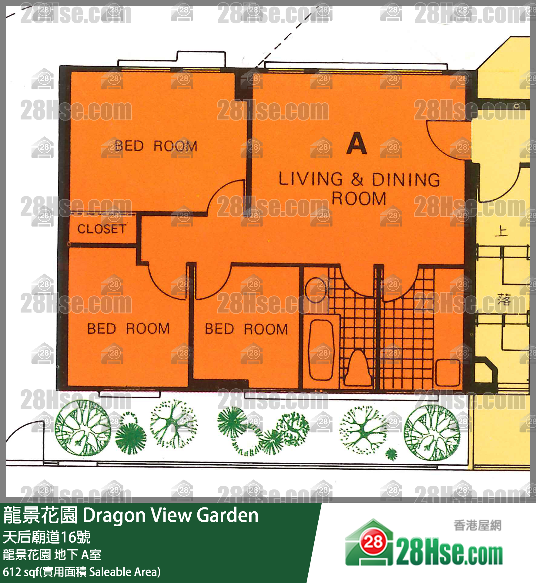 龙景花园 龙景花园地下 A室 平面图