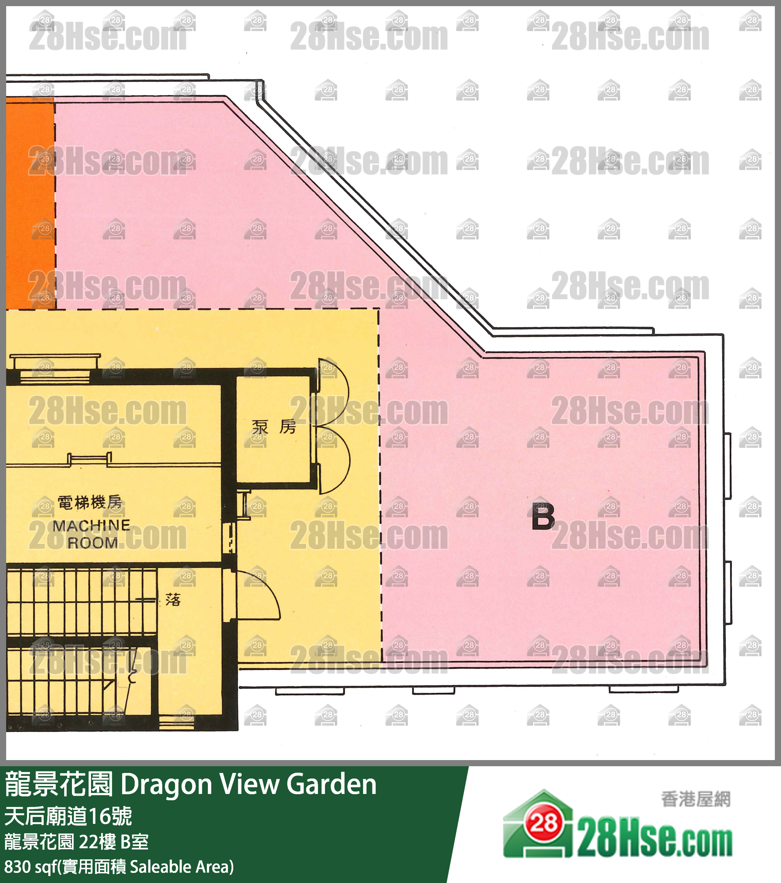 龙景花园 龙景花园22楼 B室 平面图