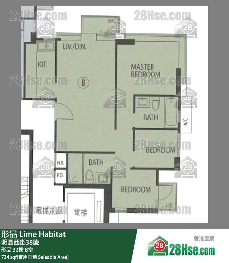 形品 形品32楼 B室 平面图