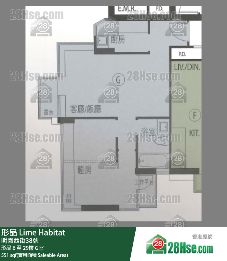 形品 形品 22楼 G室 平面图