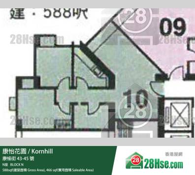 Kornhill, Flat 10, 7/F, Block N FloorPlan Kornhill, Flat 10, 7/F, Block N FloorPlan