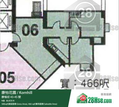 Kornhill,  Flat 6, 5/f, Block N FloorPlan Kornhill,  Flat 6, 5/f, Block N FloorPlan