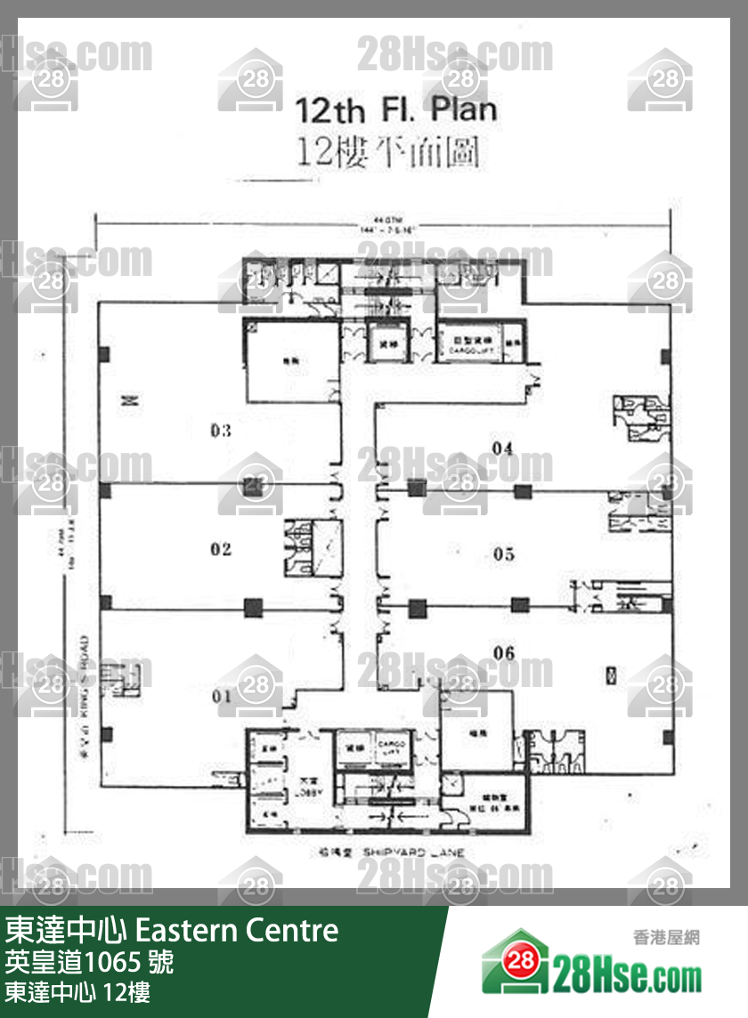 东达中心 12楼 平面图