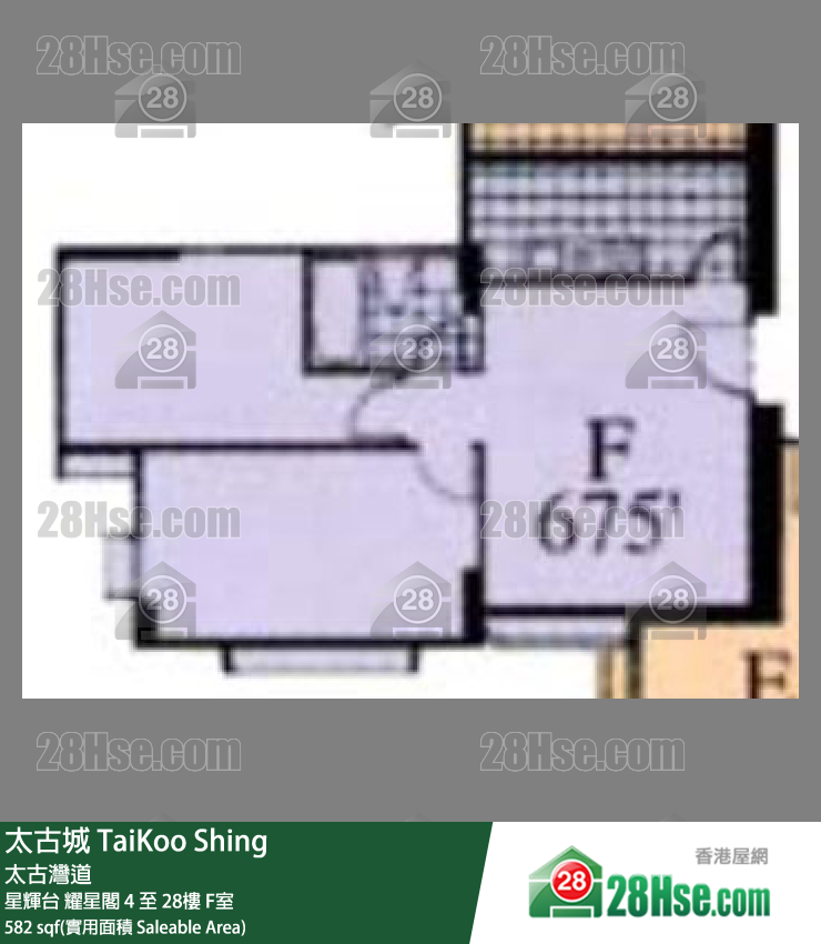 TaiKoo Shing,  Flat F, 23/f, Yiu Sing, Sing Fai Terrace FloorPlan