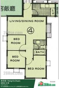 杏花邨 31座16樓 4室 平面圖 杏花邨 31座16樓 4室 平面圖