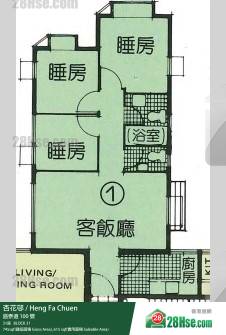 杏花邨 31座15樓 1室 平面圖 杏花邨 31座15樓 1室 平面圖