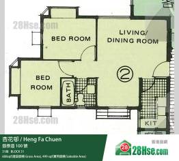 杏花邨 31座11樓 2室 平面圖 杏花邨 31座11樓 2室 平面圖