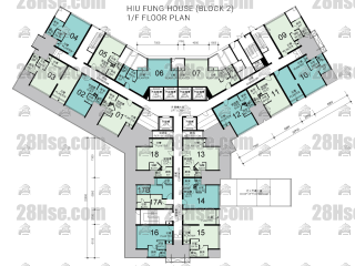 Hiu Fung House 1/f FloorPlan