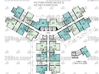 Hiu Fung House 3/f To 34/f FloorPlan