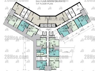 Sau Fung House 1/f FloorPlan