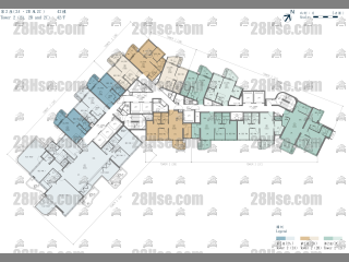 Deep Water South 6A期 第2座(2C) 9-42楼 平面图