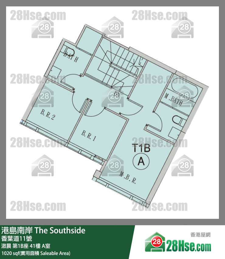 港岛南岸 滶晨第1B座41楼 A室 平面图