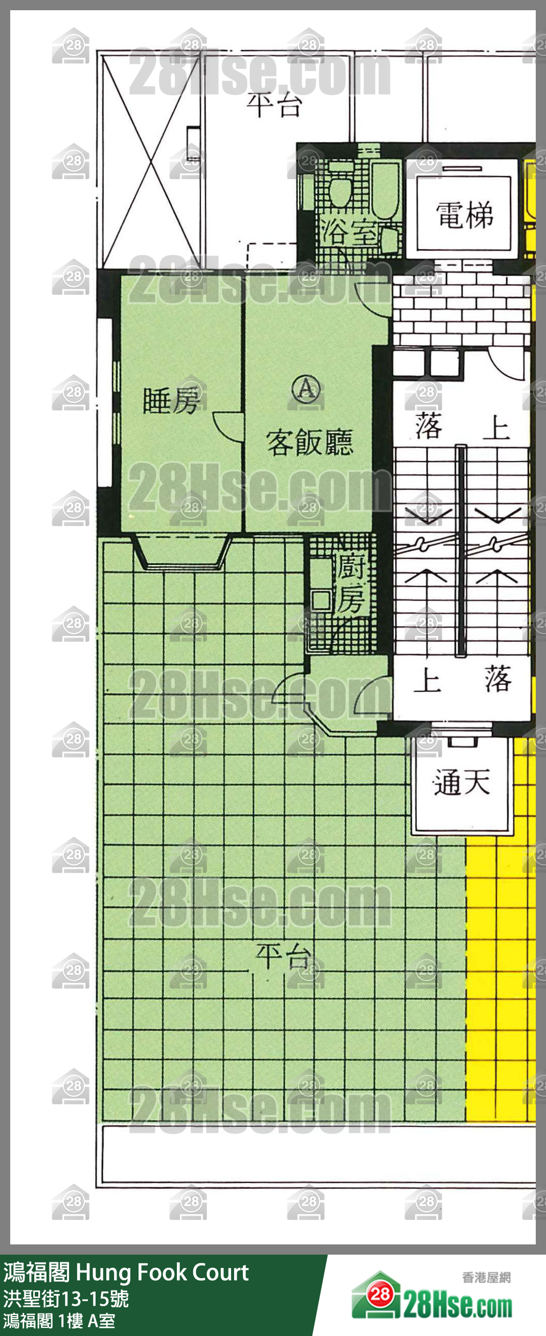 鸿福阁 鸿福阁1楼 A室 平面图