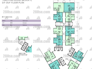 Tung Ping House 3/f To 35/f FloorPlan