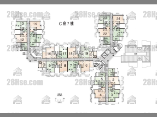 C 座 7楼 平面图