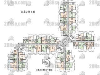 D 座 2-4楼 平面图