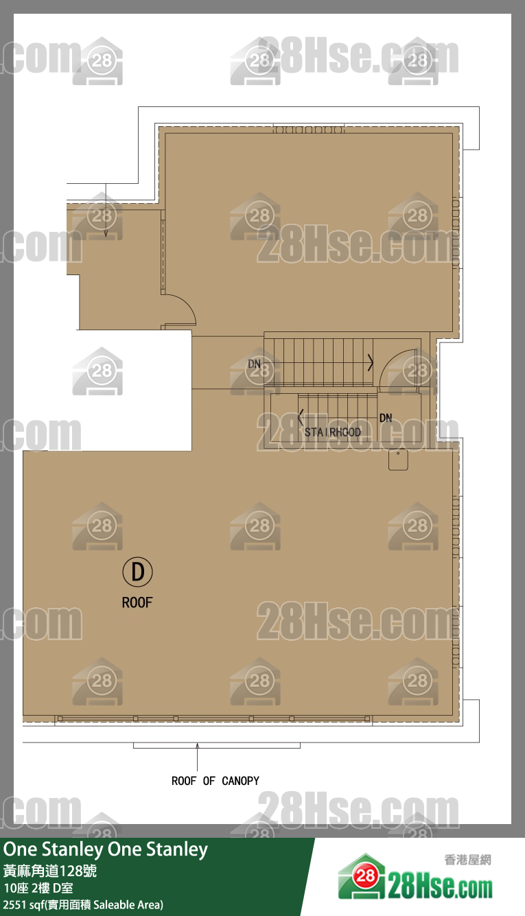 One Stanley,  Flat D, 2/f, Tower 10, Building FloorPlan