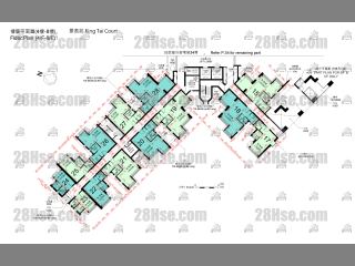 景泰苑 4-8楼 平面图