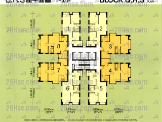 Block Q 1/f To 5/f FloorPlan