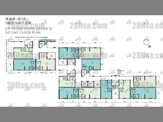 5座 (礼让楼) 3-24楼 平面图