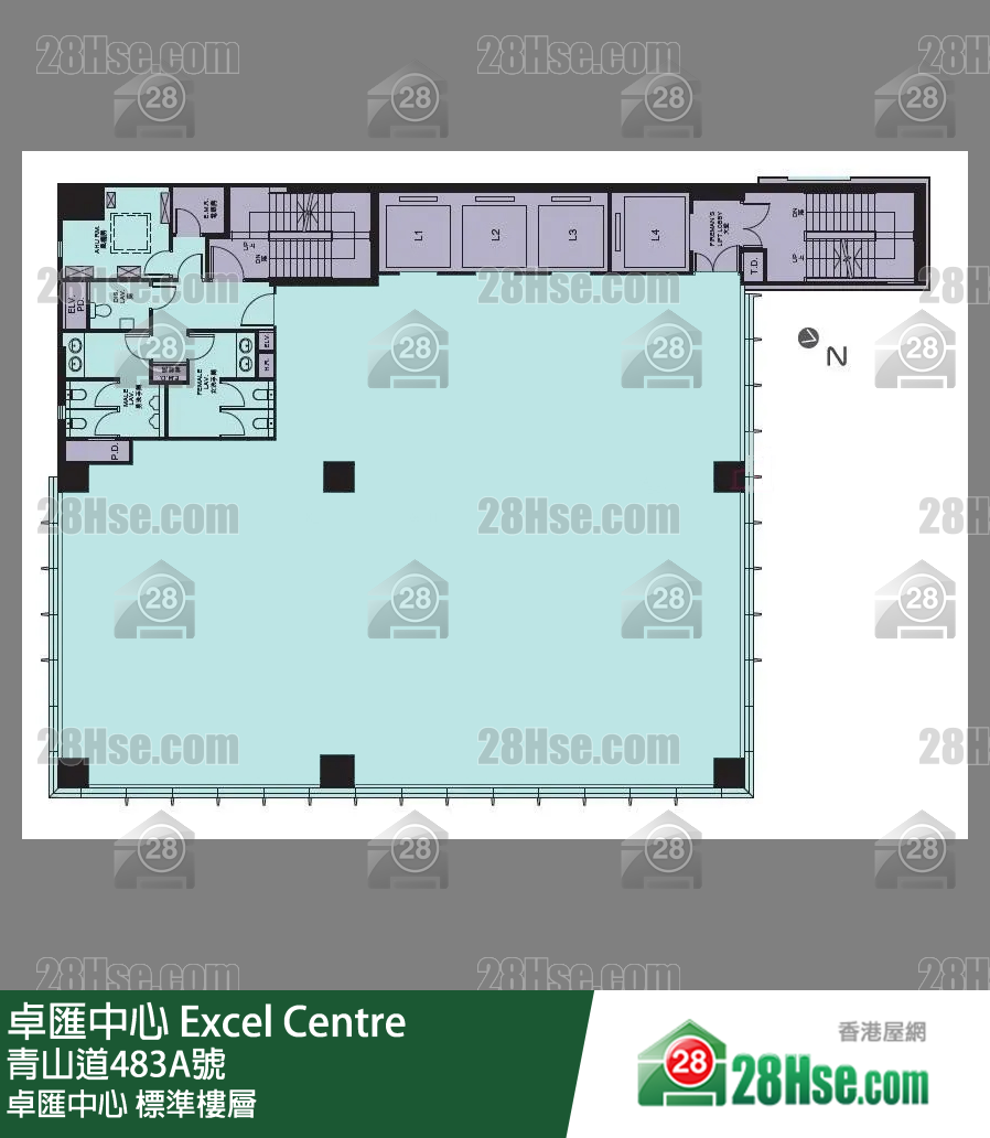 卓匯中心 標準樓層 平面圖 卓匯中心 標準樓層 平面圖