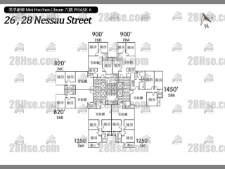 第六期 蘭秀街28號 1-20樓 平面圖