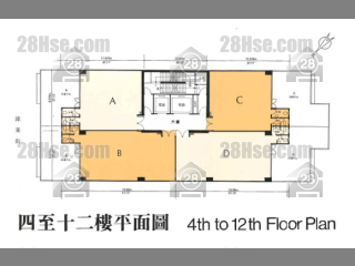 Fung Nin Industrial Building 4/f-12/f FloorPlan