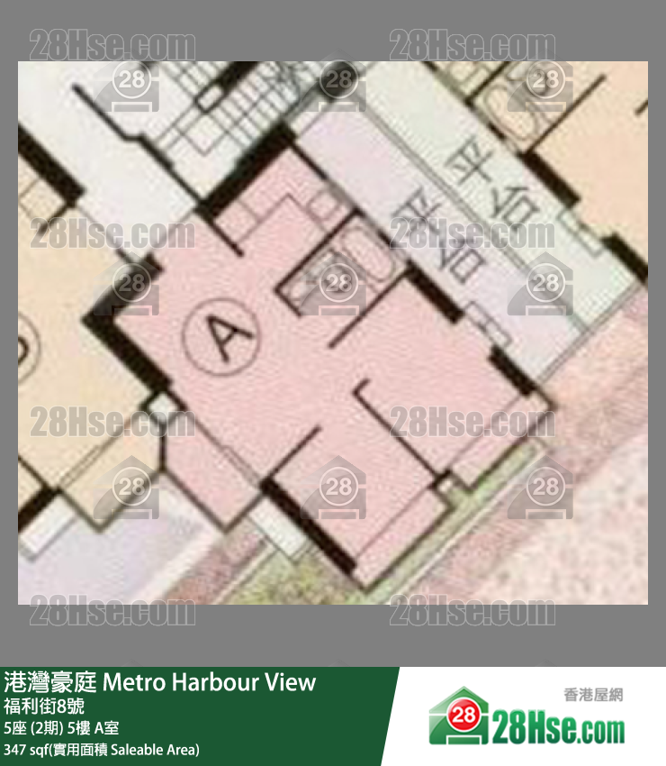 港湾豪庭 5座 (2期) 5楼 A室 平面图