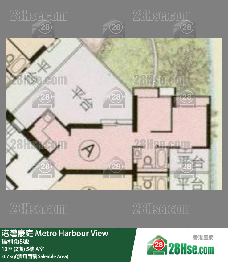 港湾豪庭 10座 (2期)5楼 A室 平面图