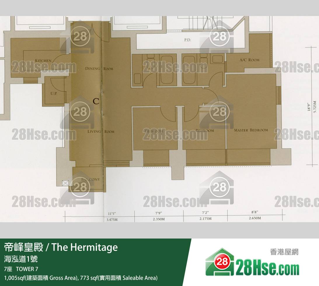 帝峰皇殿 7座 38楼 C室 平面图 帝峰皇殿 7座 38楼 C室 平面图