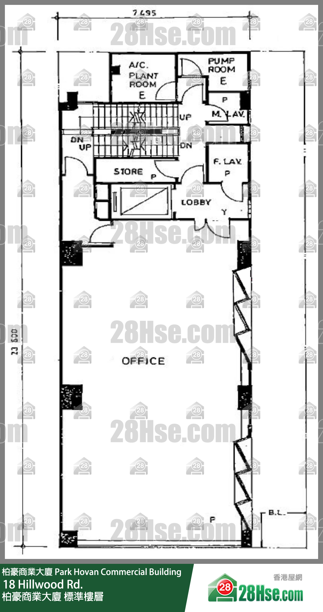 Park Hovan Commercial Building Typical Floor FloorPlan Park Hovan Commercial Building Typical Floor FloorPlan