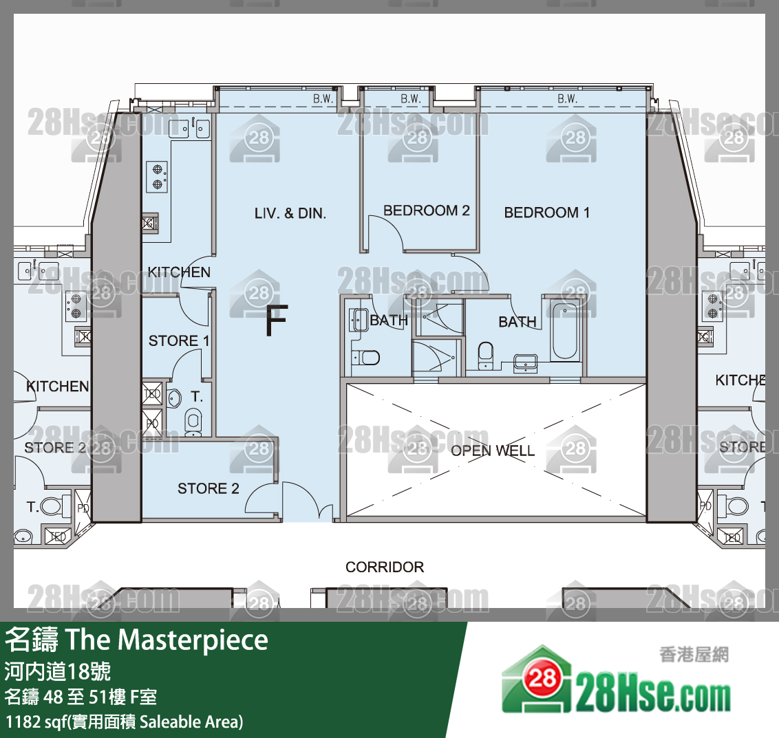 The Masterpiece,  Flat F, 48/f, The Masterpiece FloorPlan