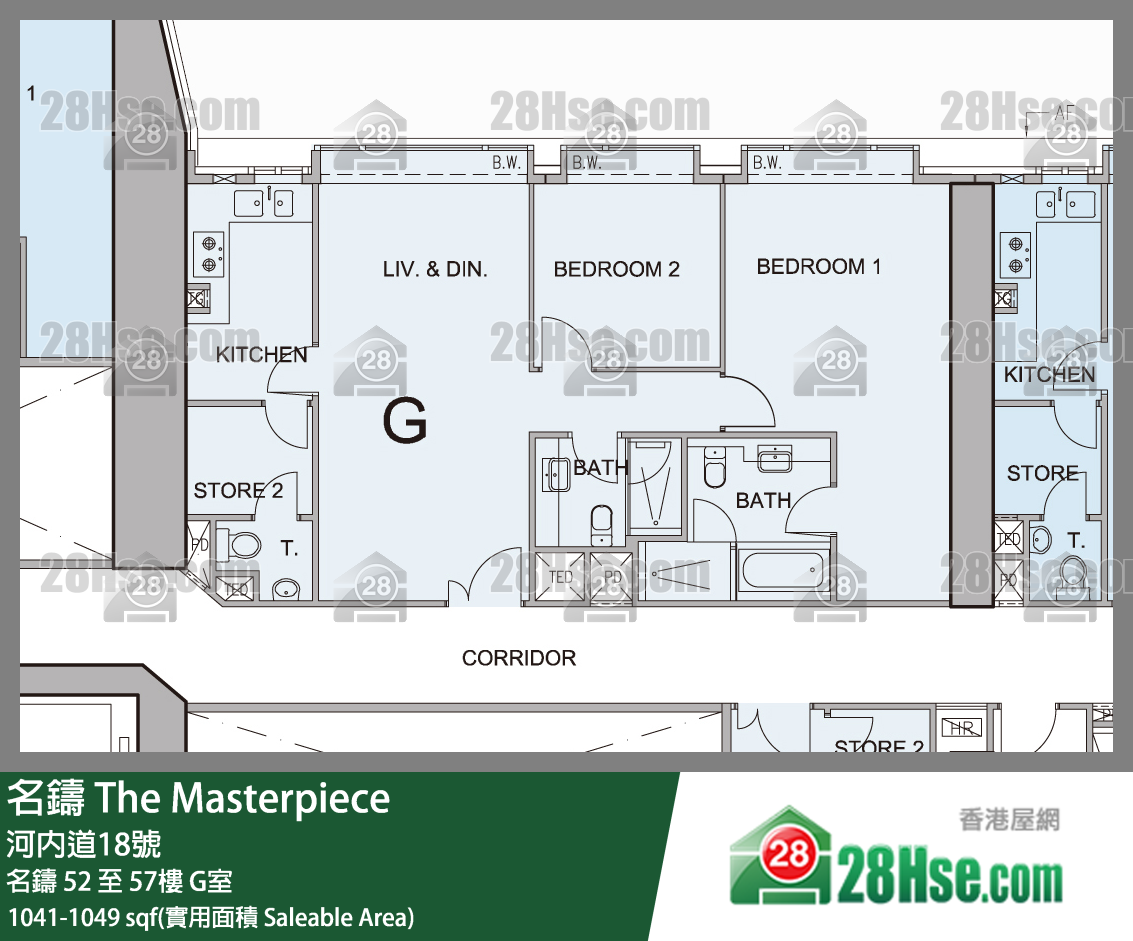 The Masterpiece,  Flat G, 56/f, The Masterpiece FloorPlan