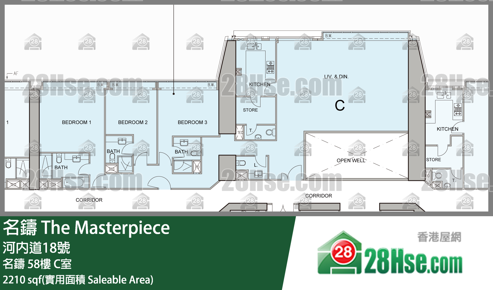 The Masterpiece, Flat C, 58/F, The Masterpiece FloorPlan