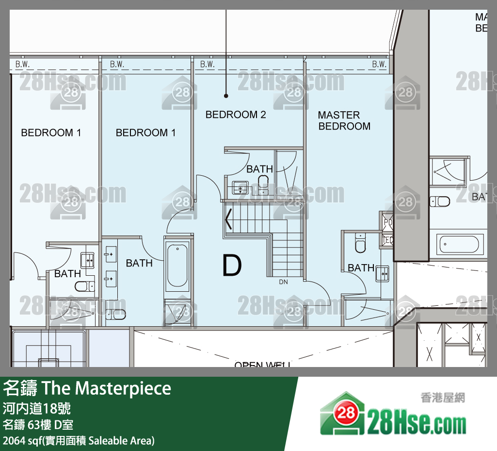 The Masterpiece, Flat D, 65/F, The Masterpiece FloorPlan
