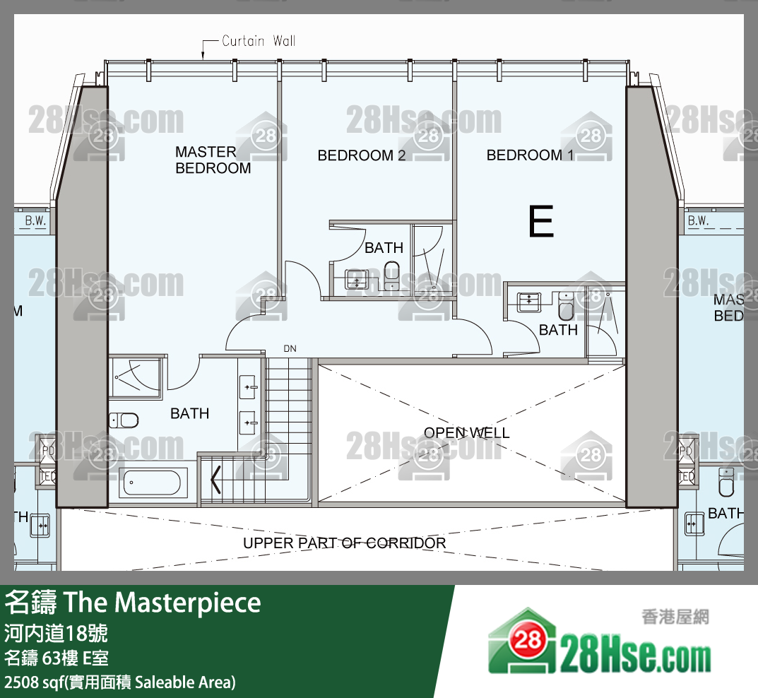 The Masterpiece,  Flat E, 65, The Masterpiece FloorPlan