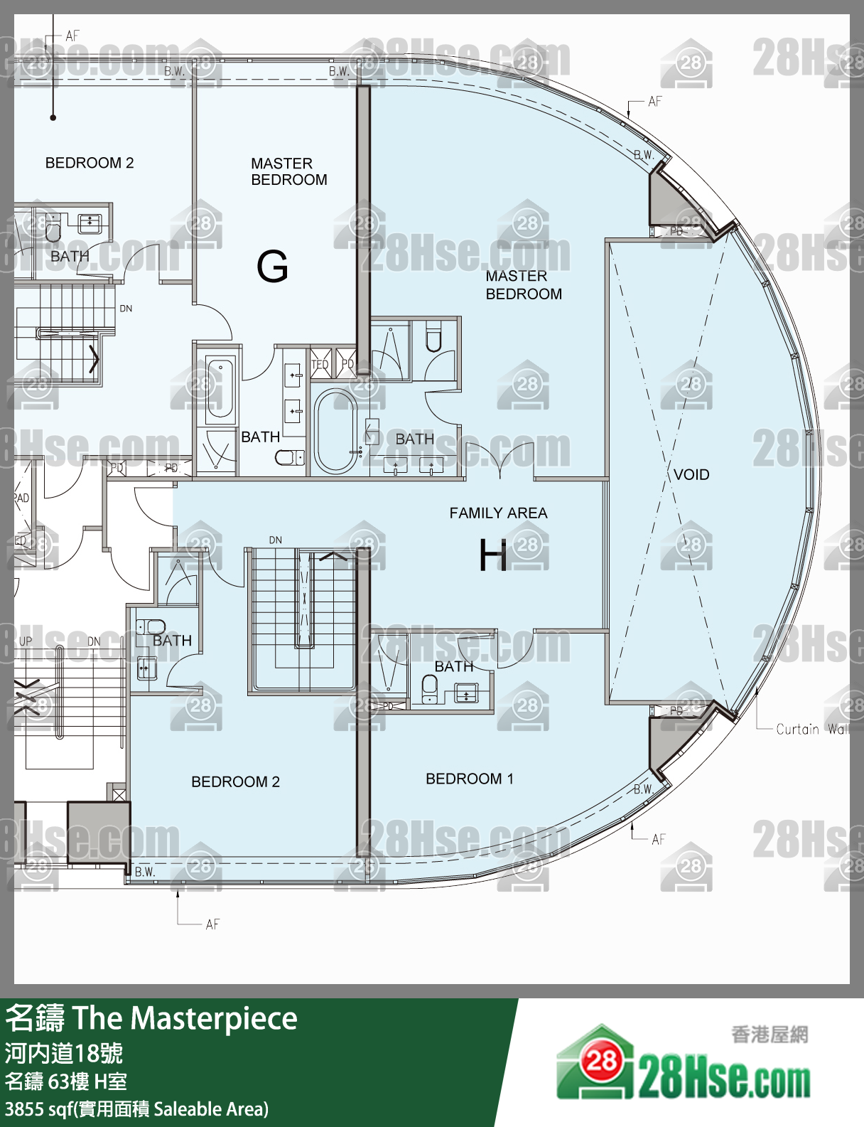 The Masterpiece,  Flat H, 65, The Masterpiece FloorPlan