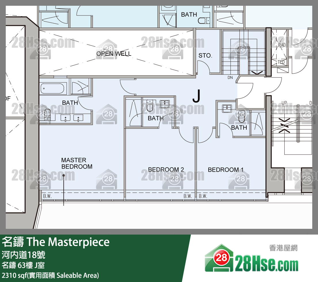 The Masterpiece, Flat J, 65/F, The Masterpiece FloorPlan