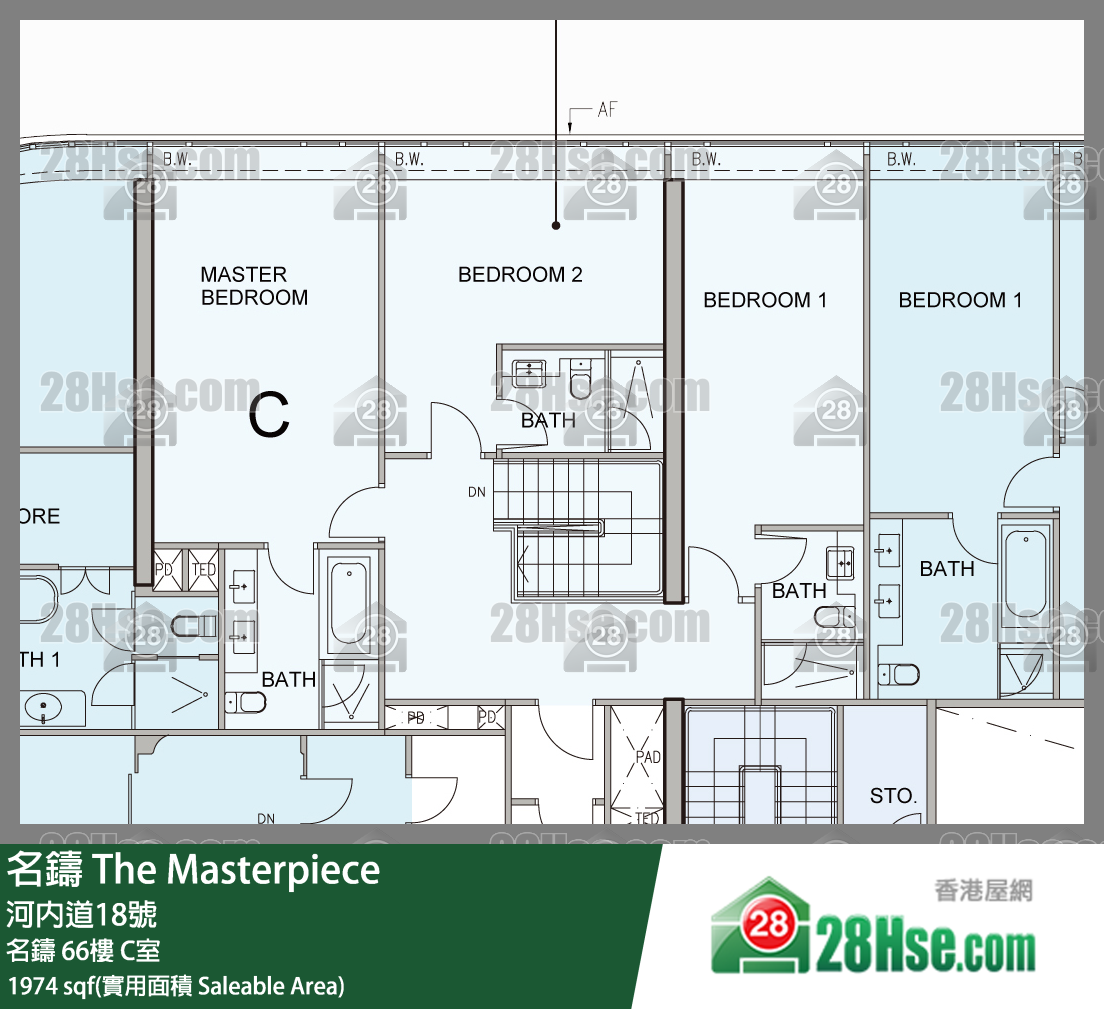 The Masterpiece,  Flat C, 67, The Masterpiece FloorPlan