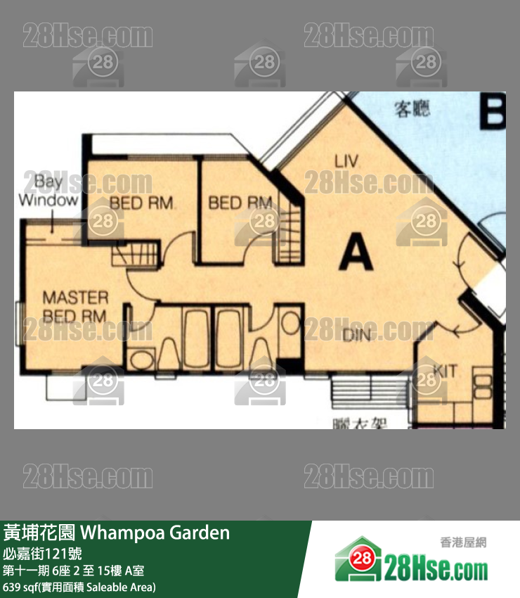 黃埔花園 第十一期 6座 10樓 A室 平面圖