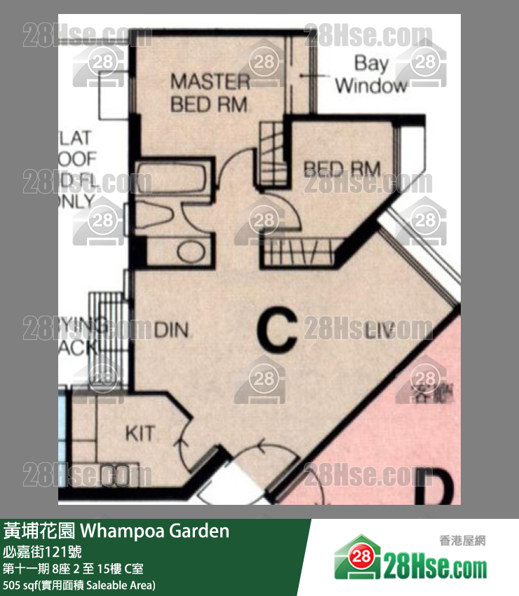 黃埔花園 第十一期8座15樓 C室 平面圖