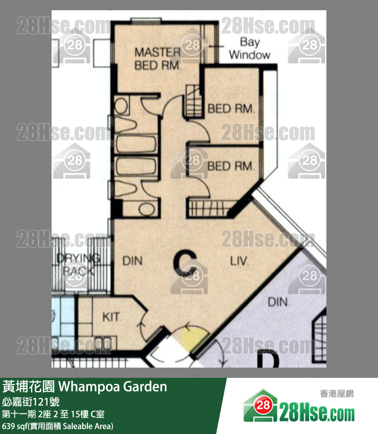 黃埔花園 第十一期2座10樓 C室 平面圖