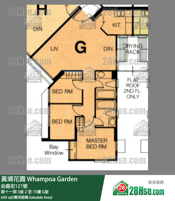黃埔花園 第十一期3座3樓 G室 平面圖