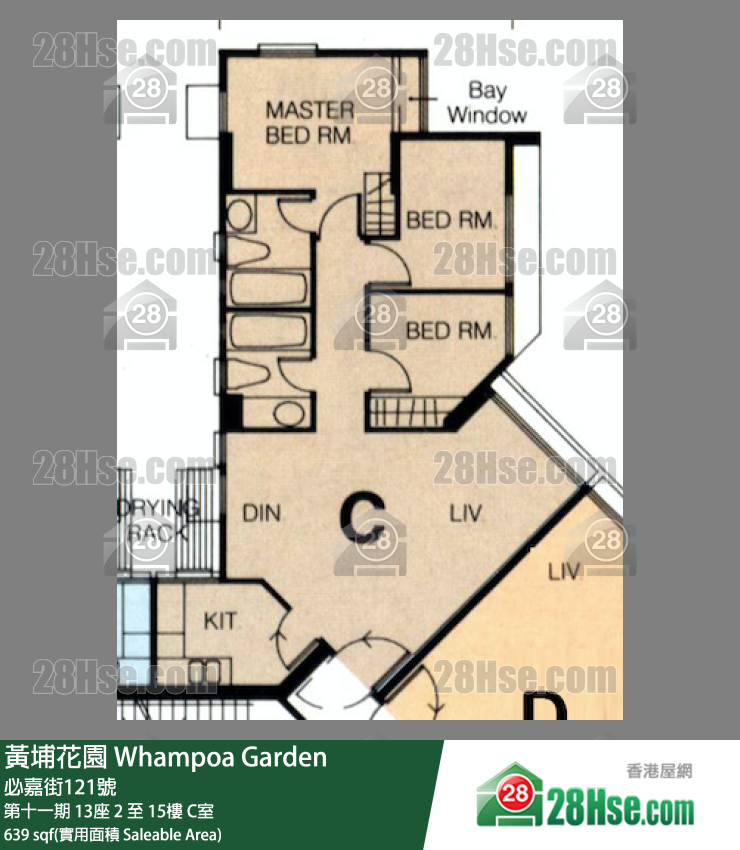 黃埔花園 第十一期 13座 14樓 C室 平面圖